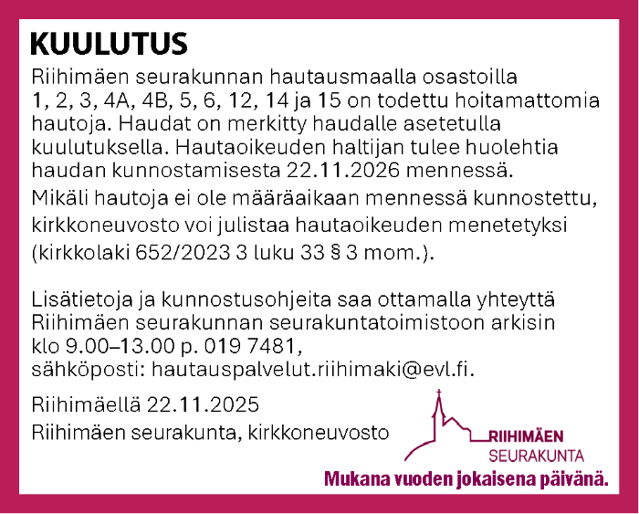 Rmk_srk_Hoitamattomia-hautoja-kuulutus__AamuPosti la 22.11.2025 (2).png
