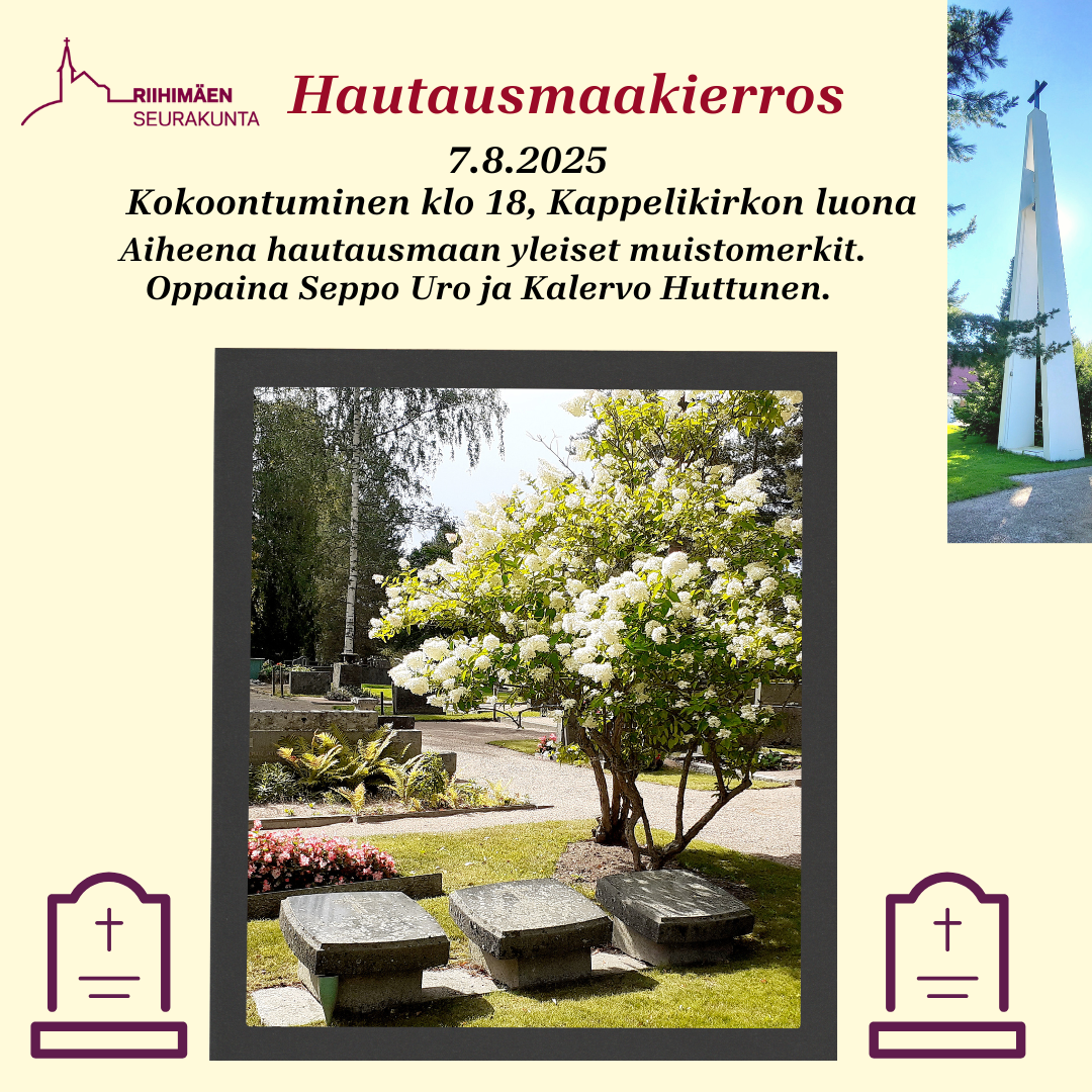 Hautausmaakierros Esite.