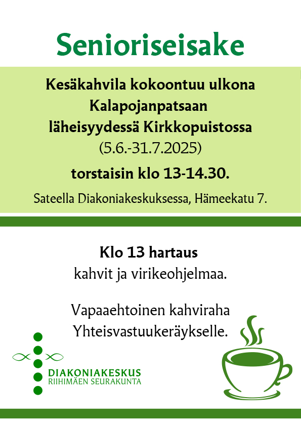 Kesäkahvila Senioriseisake Esite.