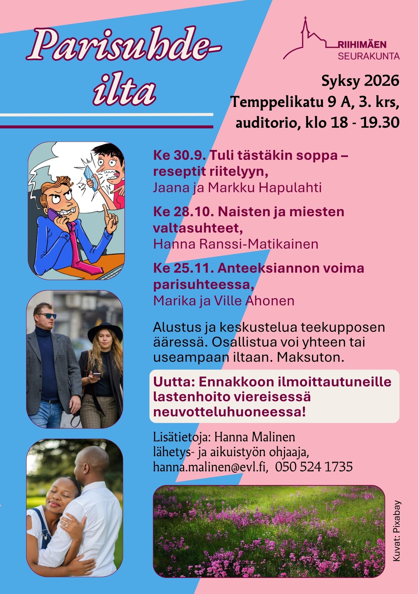 Parisuhdeiltojen juliste