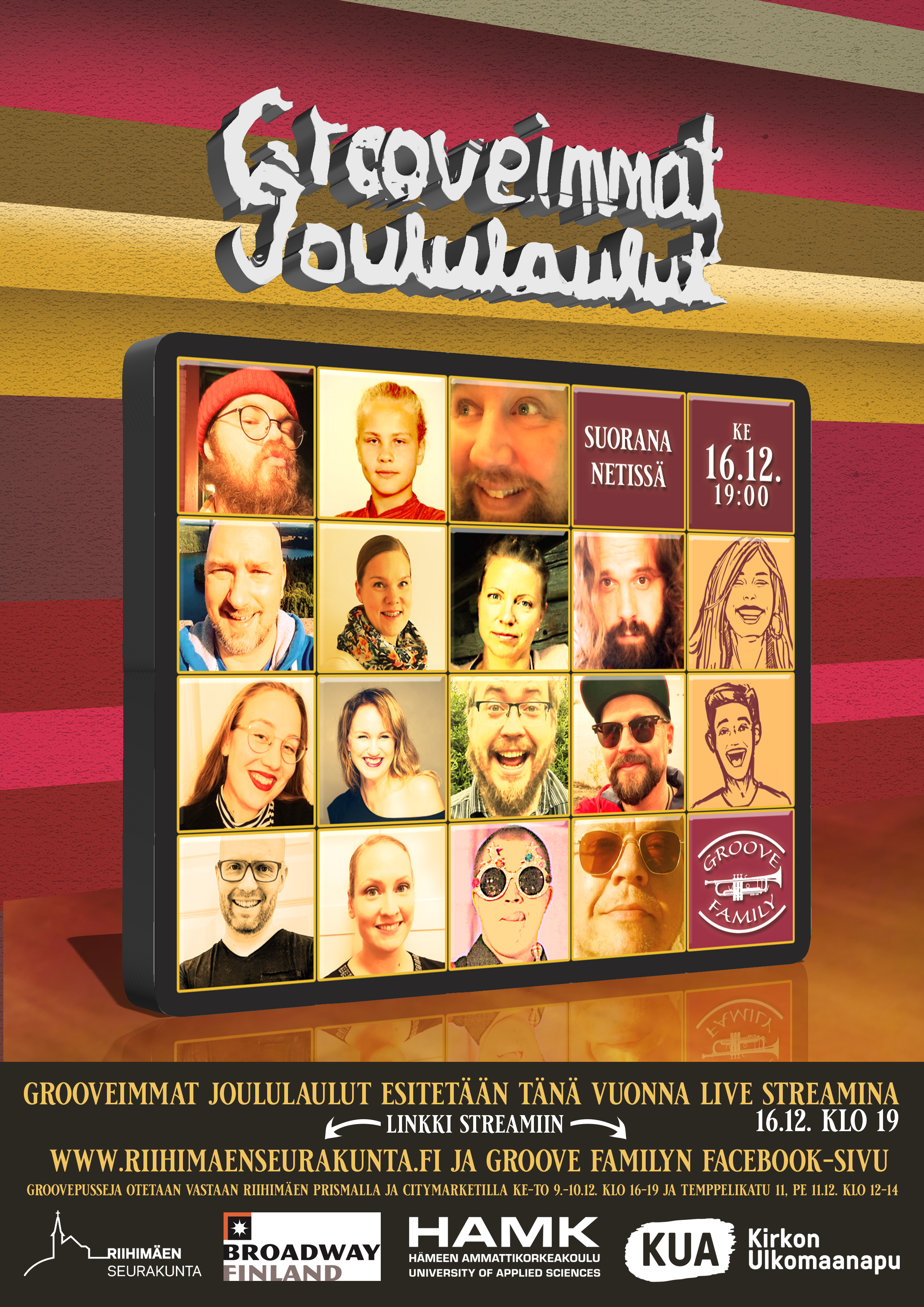 Grooveimmat Joululaulut grooveimmat joululaulut juliste