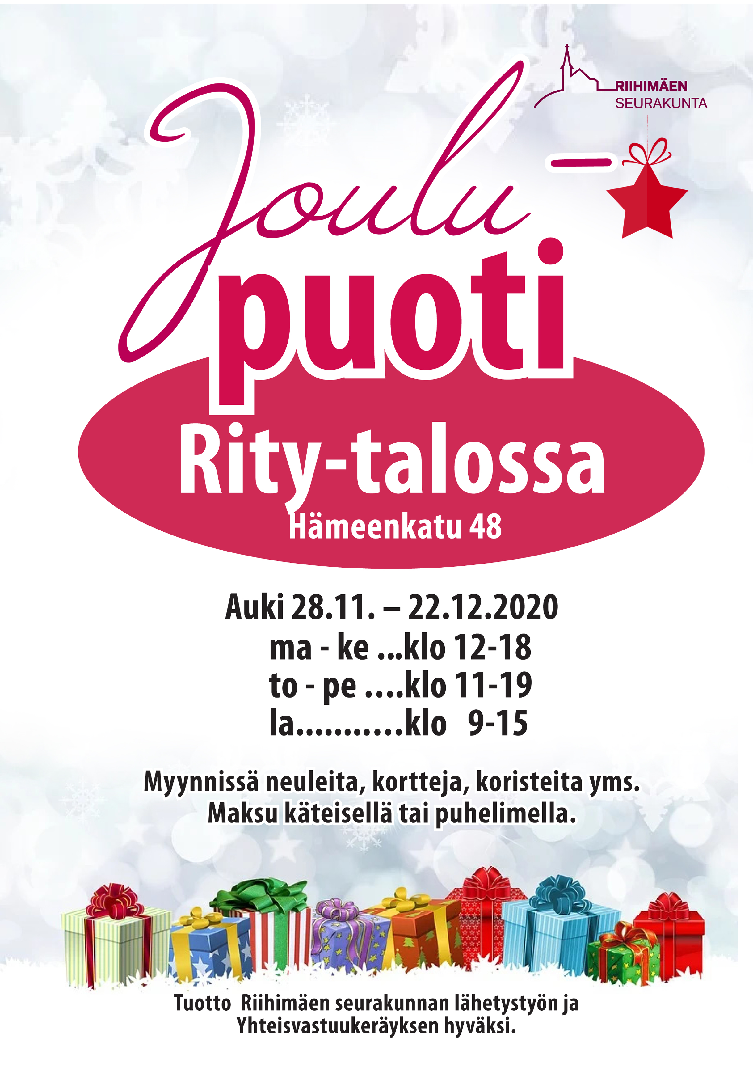 Joulupuodin avajaiset Joulupuodin esite