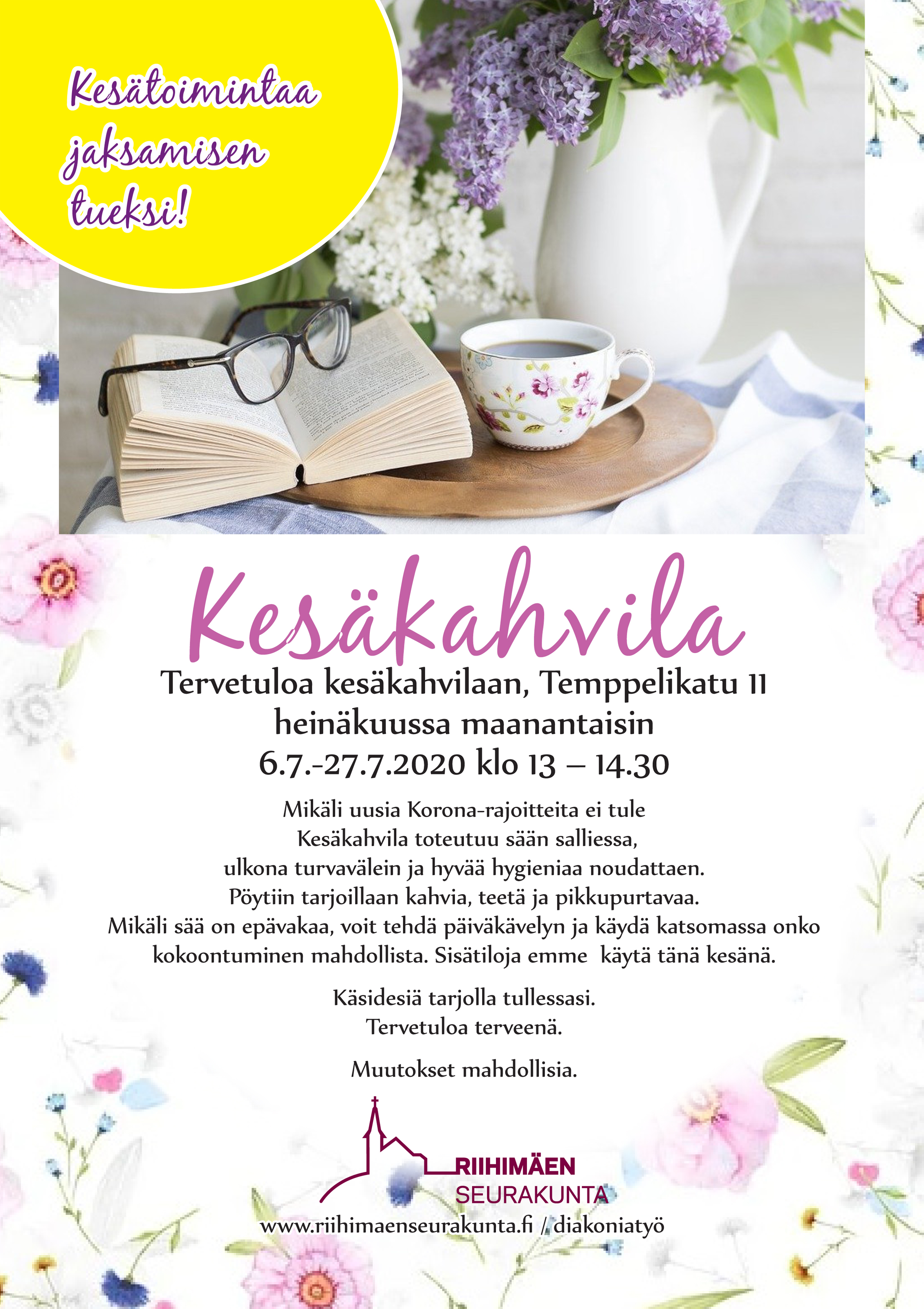 Kesäkahvila kesäkahvila mielenterveyskuntoutujille