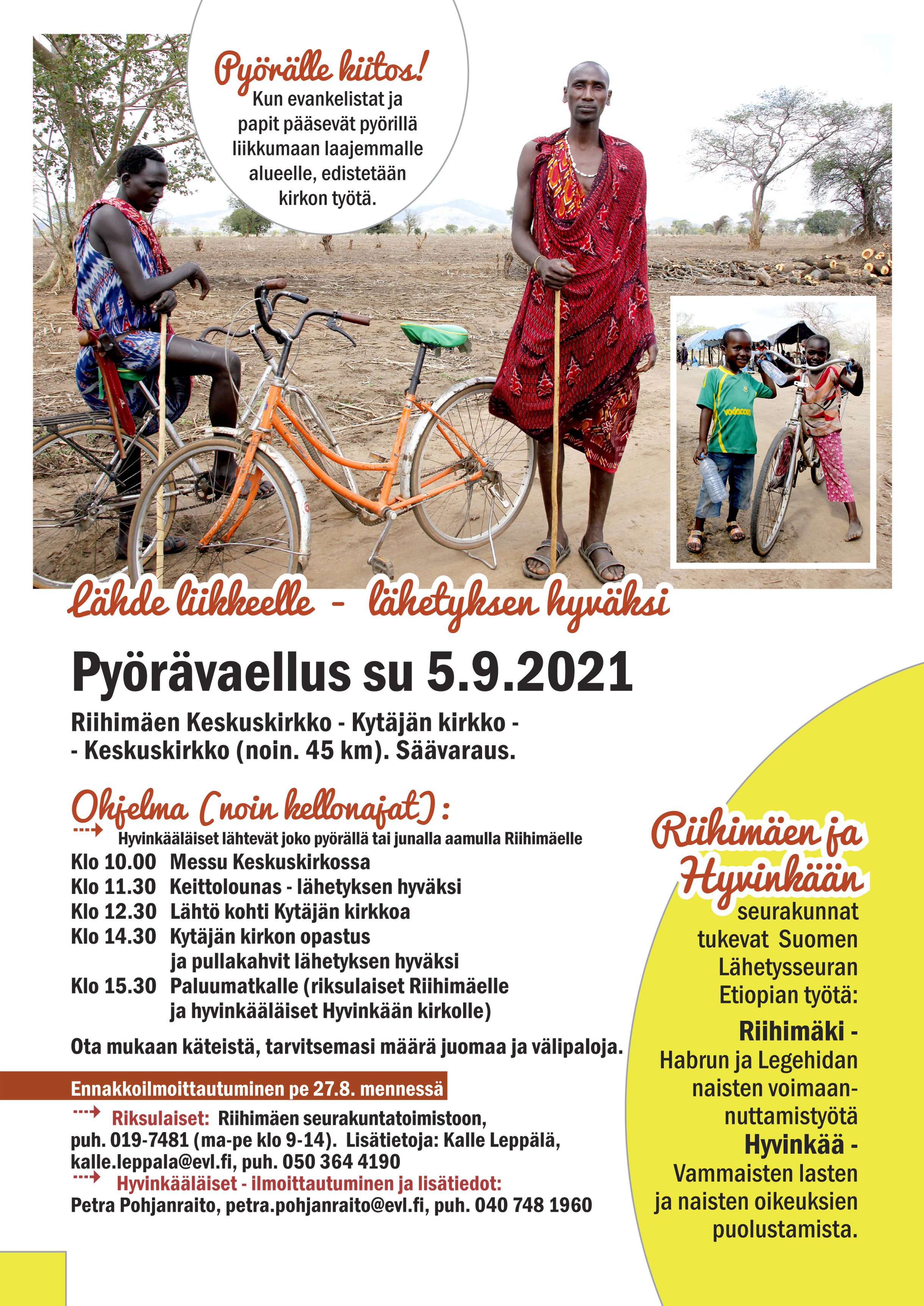 Pyörävaellus pyörävaelluksen ohjelma