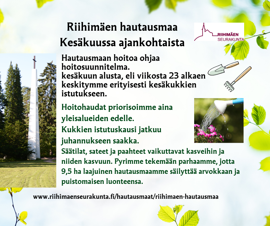 Riihimäen seurakunnan uutisia