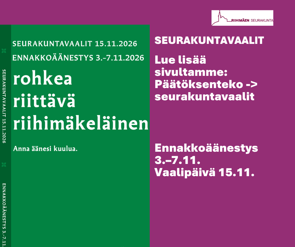 Riihimäen seurakunnan uutisia